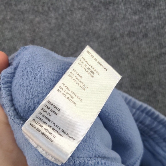 Urban Outfitters Men's Jogger Pants Blue Medium Drawstring Waist Tapered Leg - Picture 10 of 12